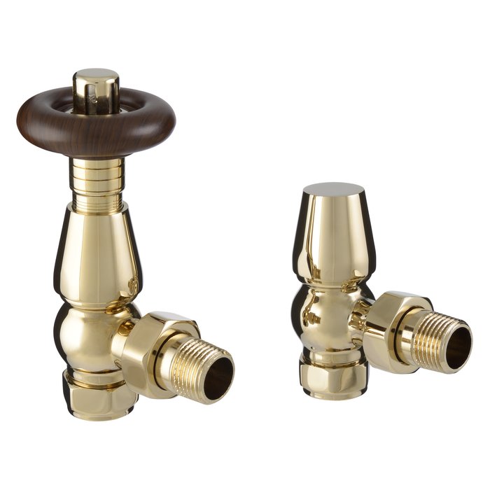 Milano Windsor - Traditional Thermostatic Angled Radiator Valves