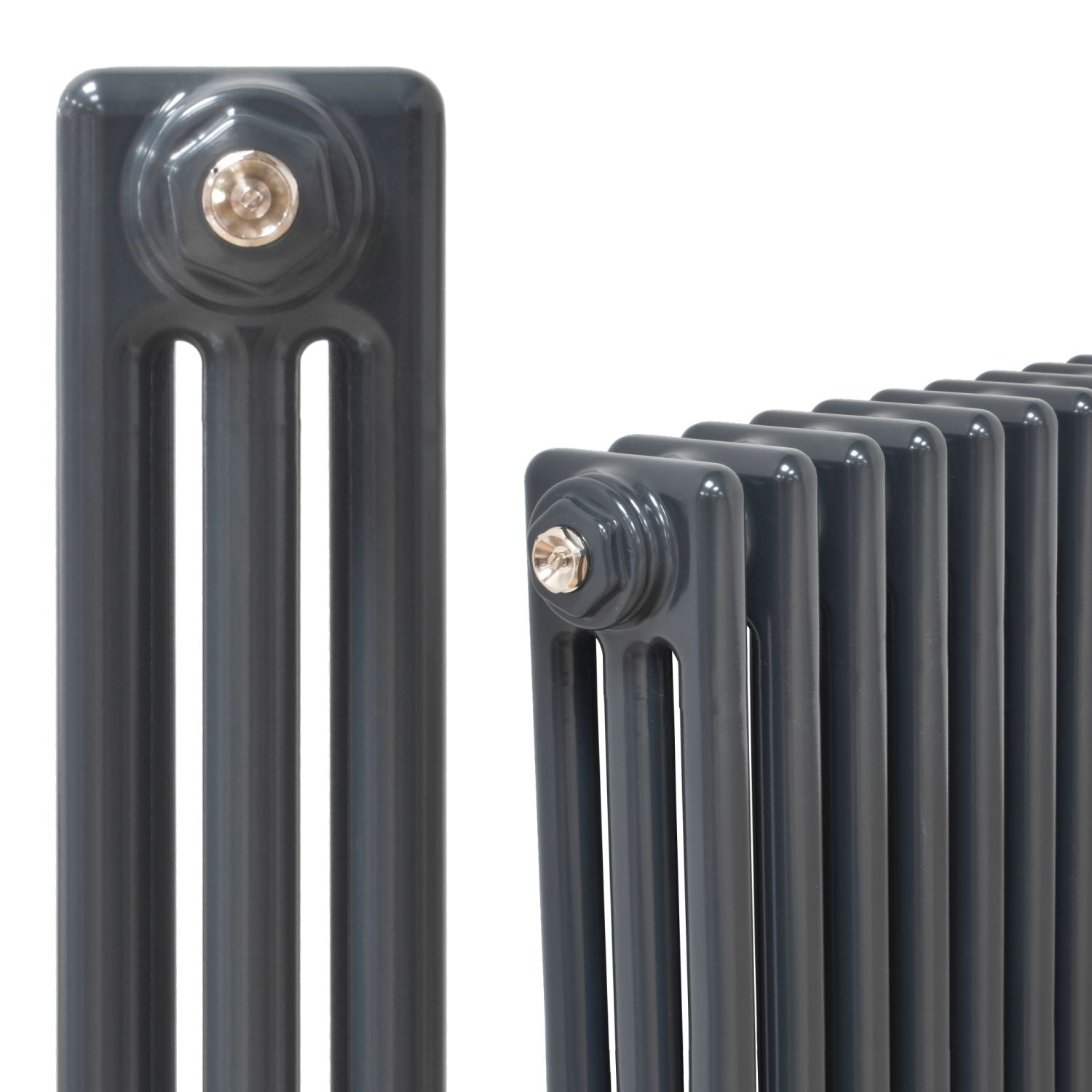Anthracite Horizontal Traditional 3 Column Radiator – The Radiator Emporium