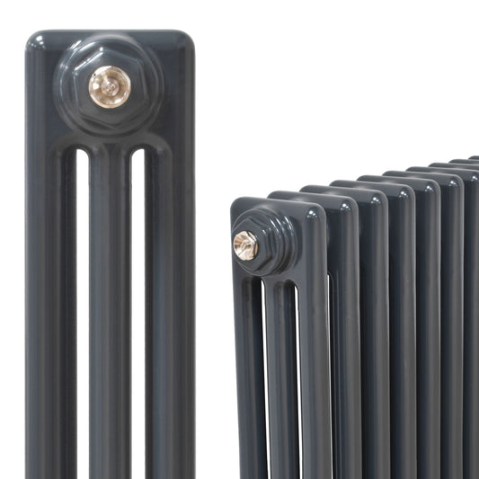 Anthracite Horizontal Traditional 3 Column Radiator